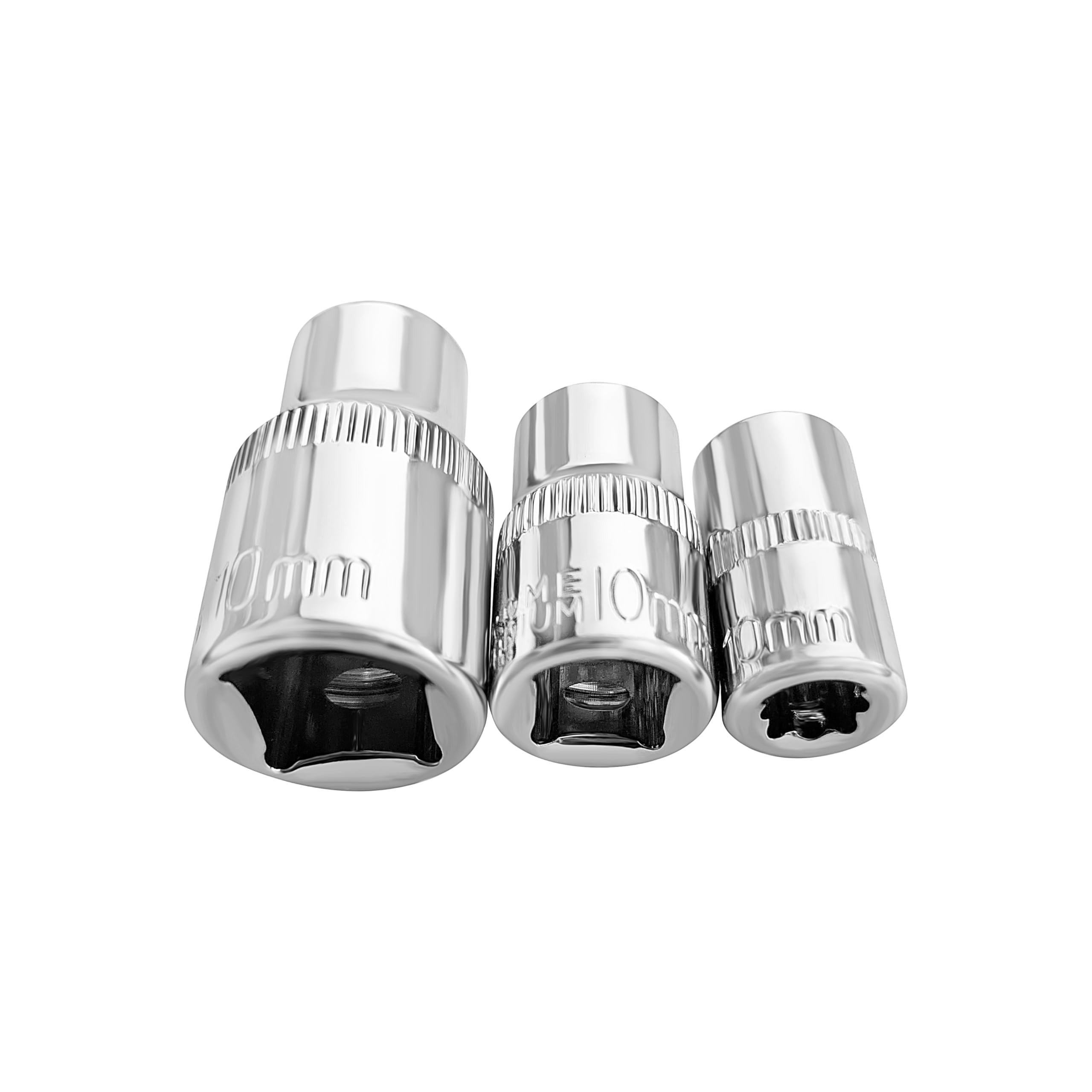 10Mm Socket Replacment 3 Size Pack 1/4 3/8 and 1/2 Inch Drive All in One Kit 3X