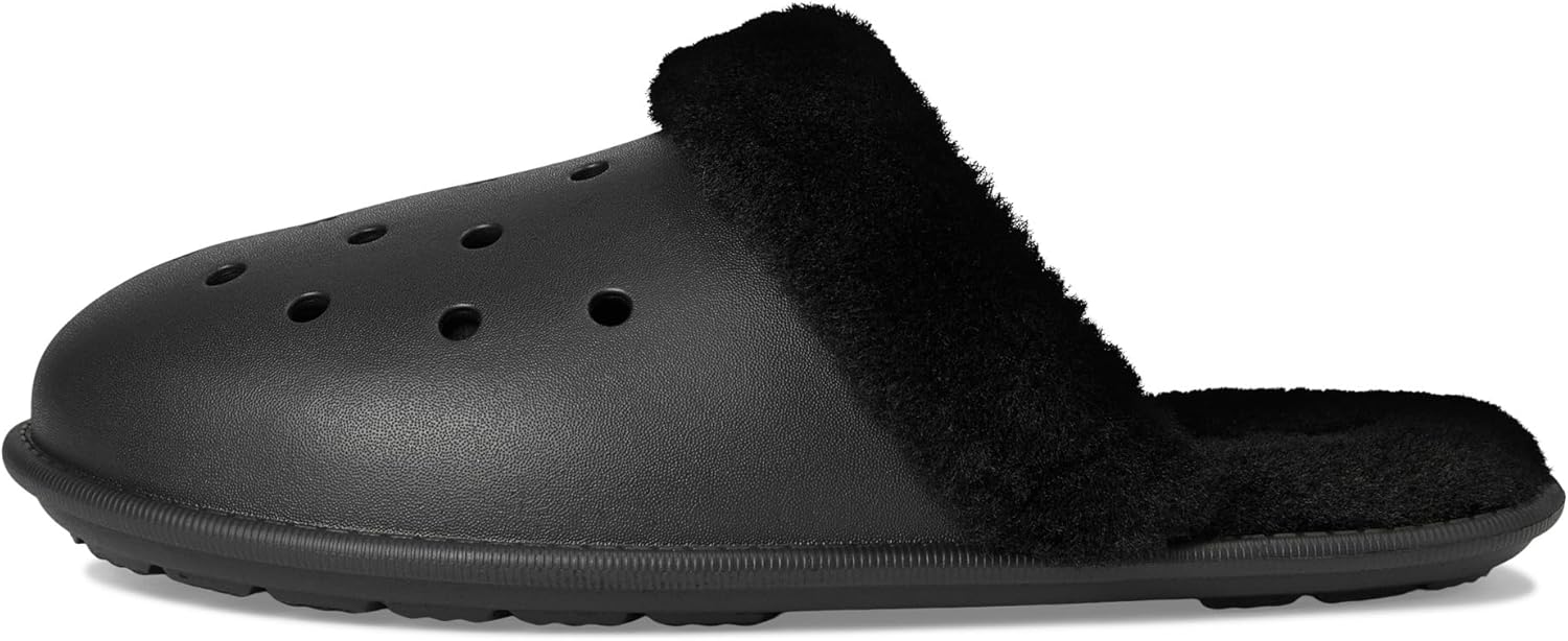 Crocs Classic Fuzz Scuff Slippers - Image 14