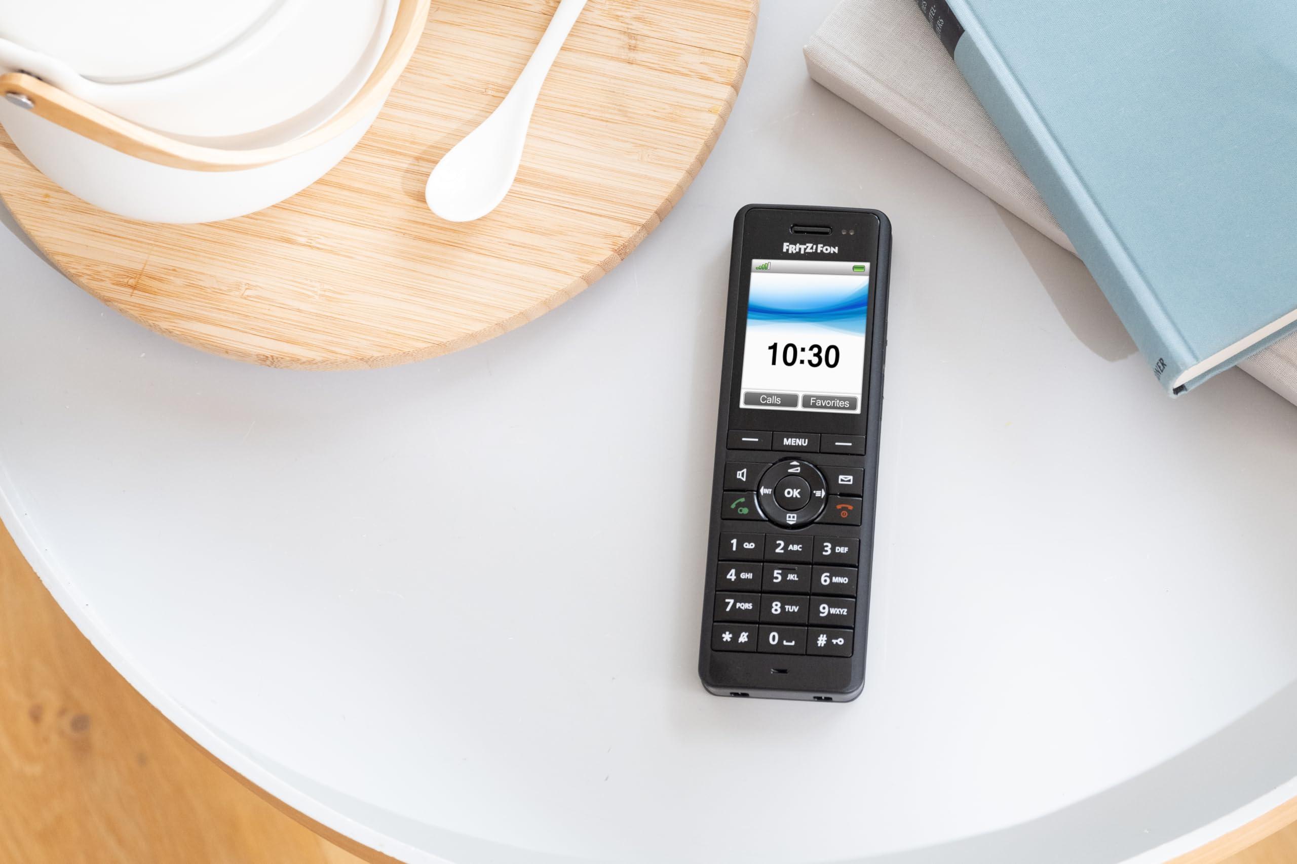 AVM Fritz!Fon X6 DECT-Telefon, kabellos, Full Duplex HD, Farbdisplay, kompatibel mit Fritz!Box mit DECT-Basis, Menü auf Spanisch