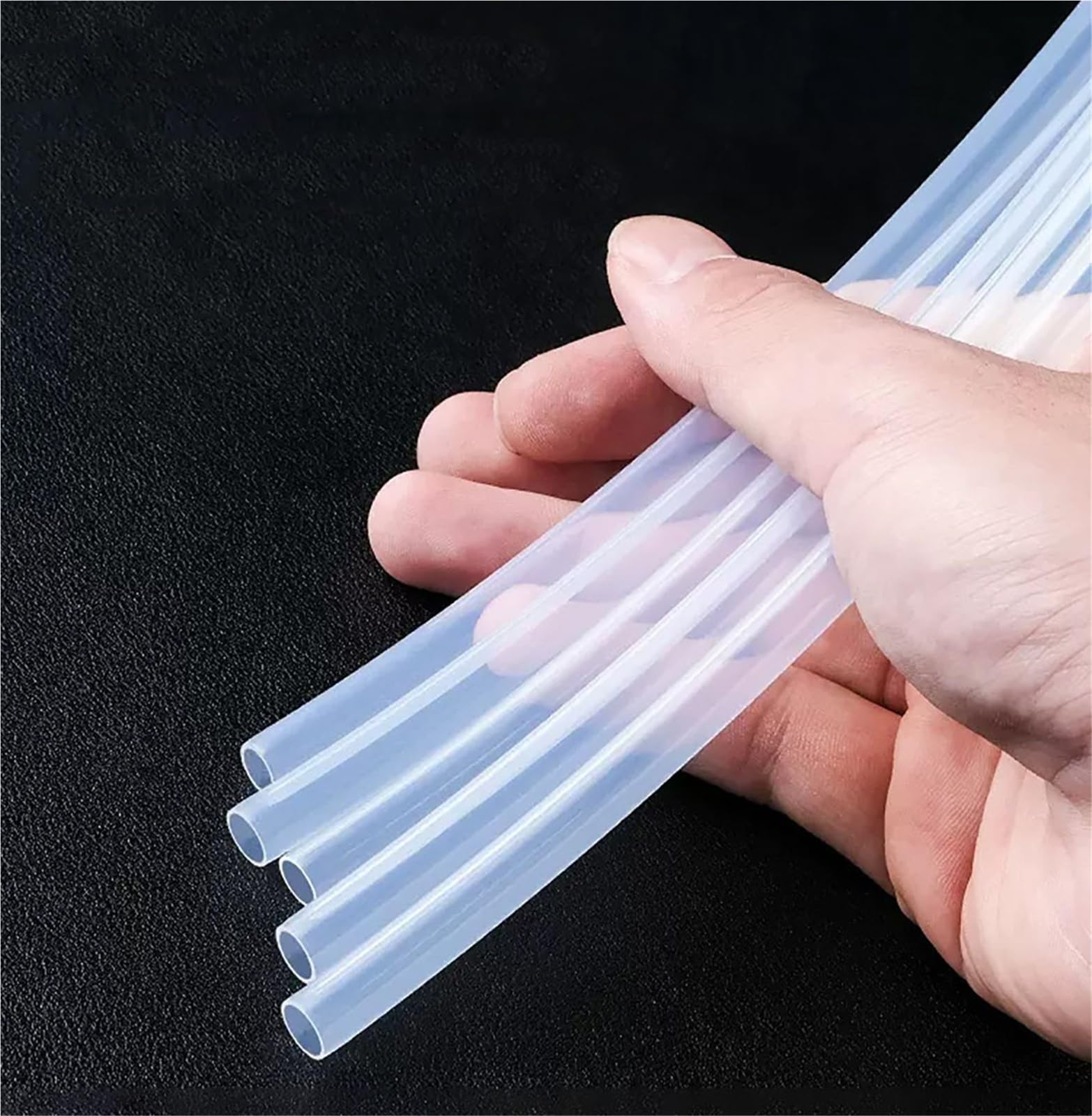 PTFE Tubo Tubo rígido aislado transparente F46 | Diámetro interior 0,8 1 1,2 1,5 2 3 3,17 4 5 6 8 10 12 14 15 mm(8x12mm-1Meter)