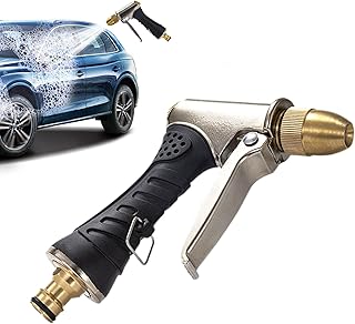 ホース用散水ノズル, 防水仕様回転ノズル, 高圧 水 スプレー, 防水滑り止め複数放水モード ガーデン・車・家具の掃除用 クリーニング工具