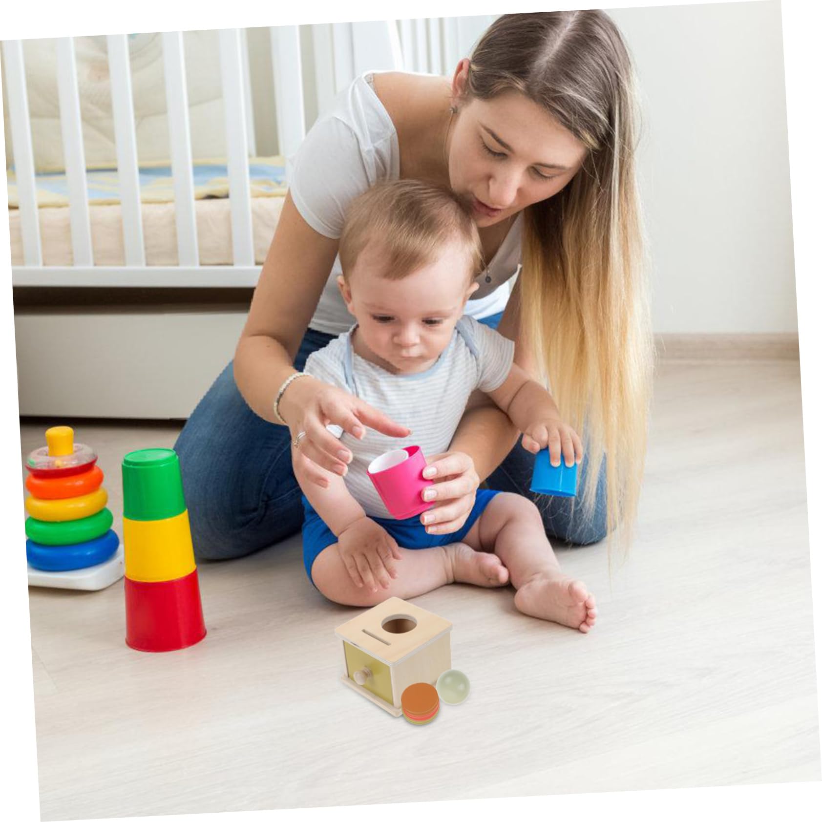 Amazon | 1 セット ボール トス コイン 箱 赤ちゃん 認知 おもちゃ コイン おもちゃ 運動 スキル トレーニング おもちゃ 赤ちゃん  コイン おもちゃ 運動 スキル おもち | ベビー用ボール | おもちゃ