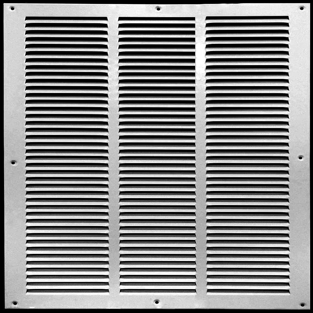 24”x 24”Return Air Grille Aluminum Louvered Vent Cover for Wall, Return Air Vent Cover 24 x 24 HVAC Duct Cover Air Filter Grille Vent Grille for Sidewall Ceiling 24x24