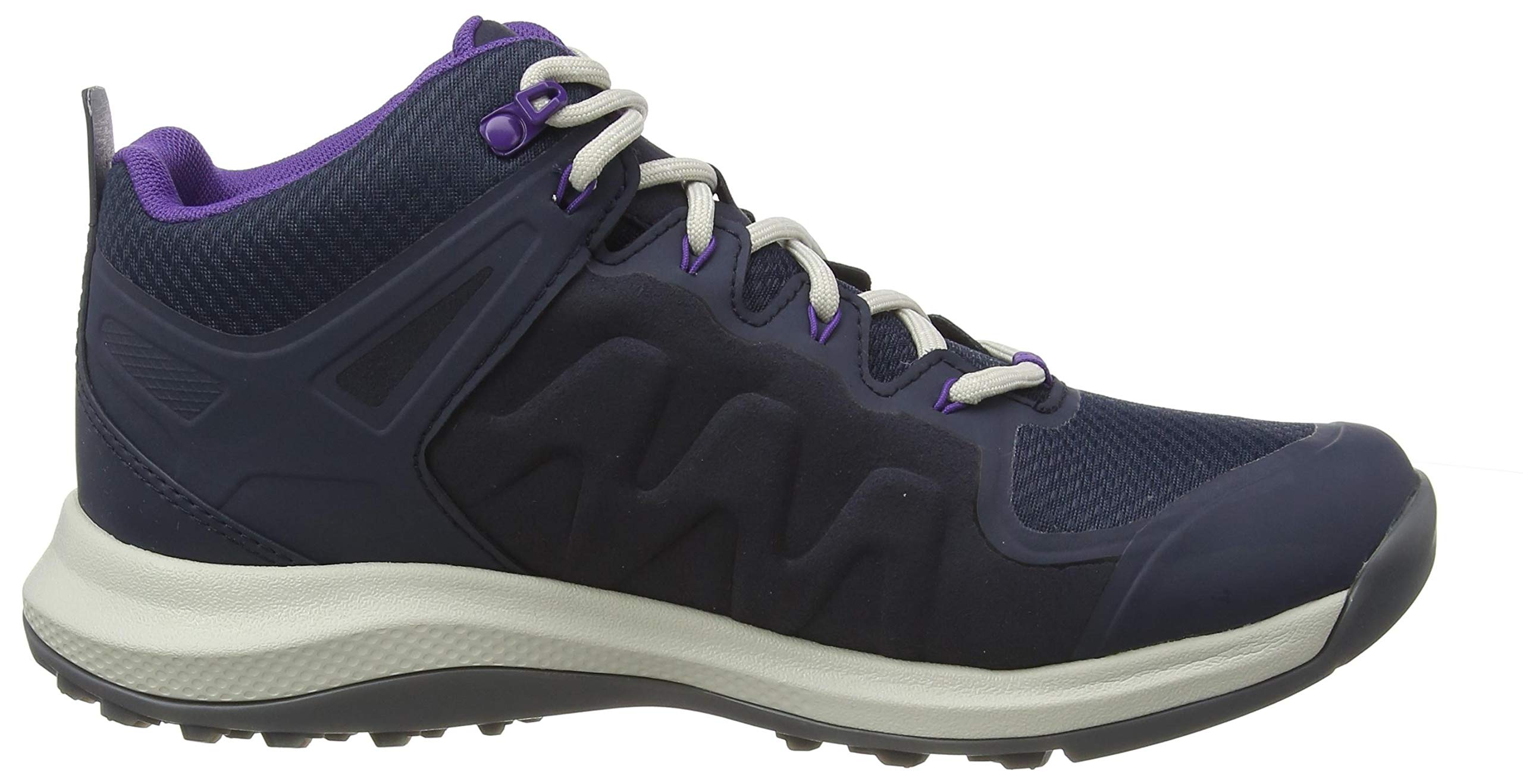 Keen Explore Mid Height Waterproof, Stivali da Escursionismo Donna, Blue Nights/Silver Birch, 22.5 EU