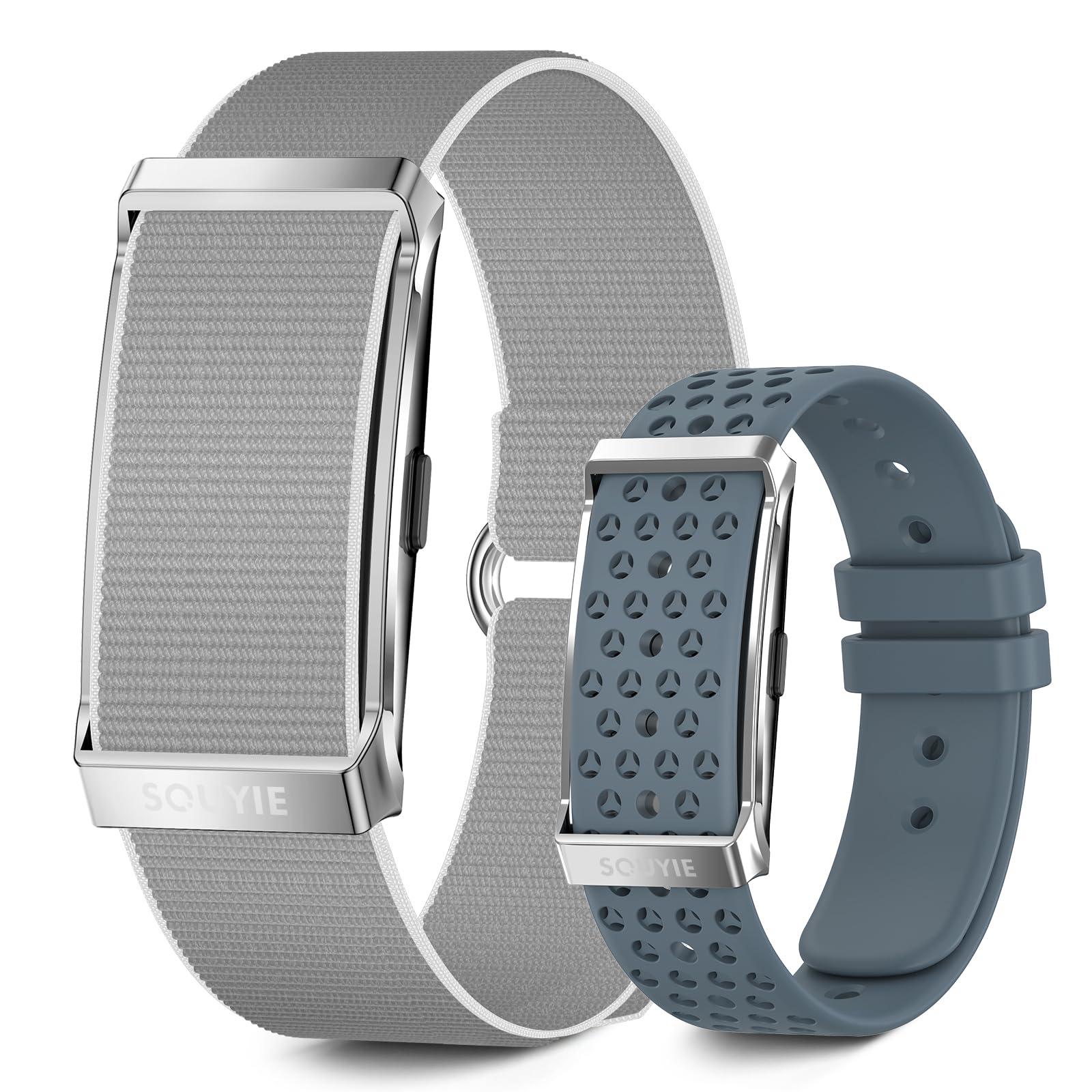 Smart Bracelet, Health Activity Fitness Tracker for Men Women, All-Day Continuous Heart Rate Pressure HRV Stress Monitor, 24H Sleep Tracker, 170+ Sports Modes, 1ATM Smart Band with 2 Bands, Free APP