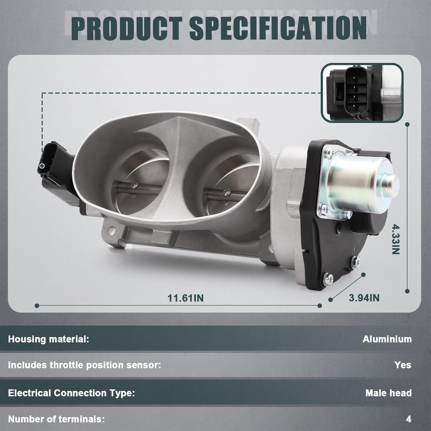 S20021 Electronic Throttle Body Assembly For Ford E-350 Club Wagon E-350 E-450 F-250 F-350 F-450 F-550 Super Duty Mazda 5.4 5.8 6.8L V8 V10, Replacement #977-584 67-6003