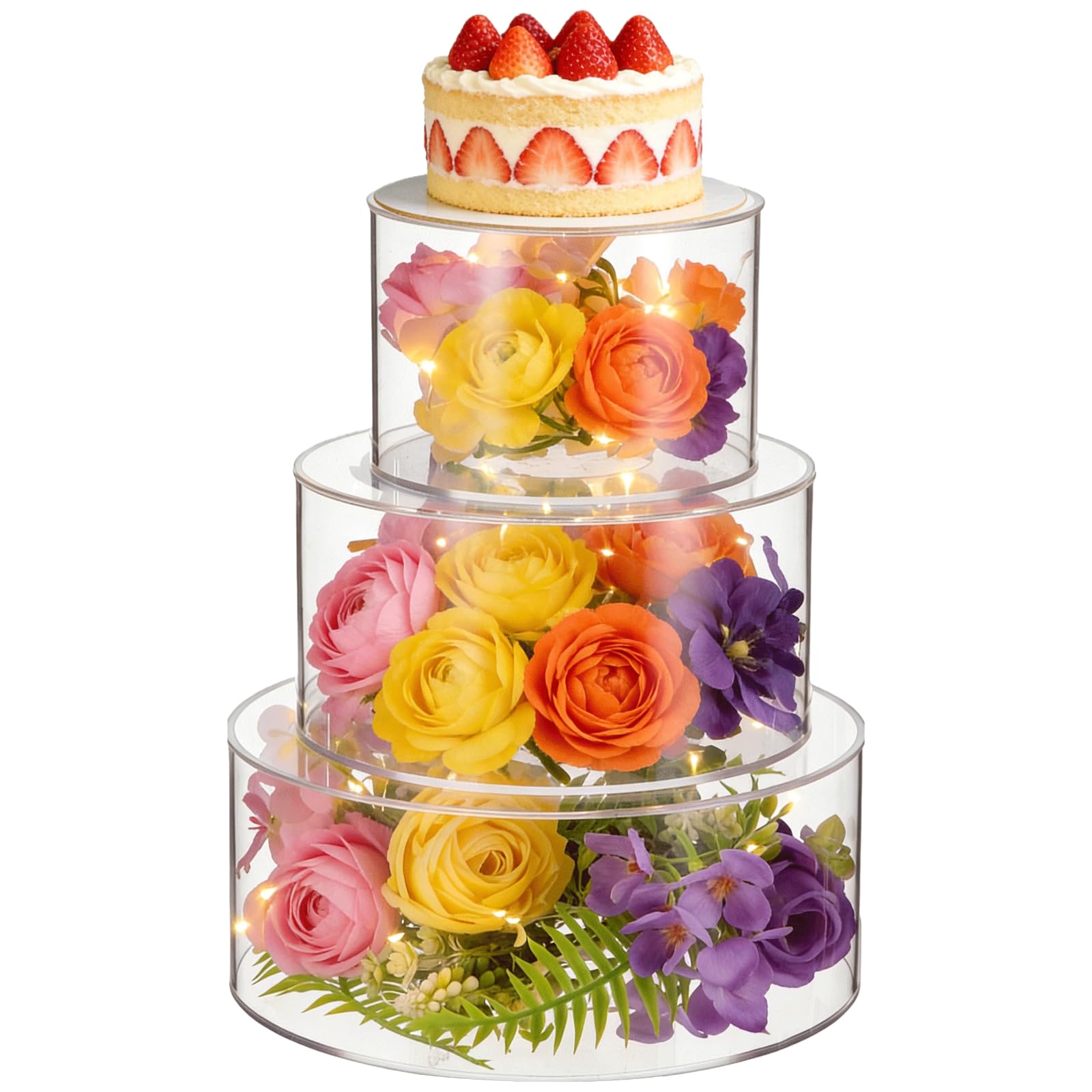 Supports à gâteaux en acrylique transparent de qualité supérieure au design épuré