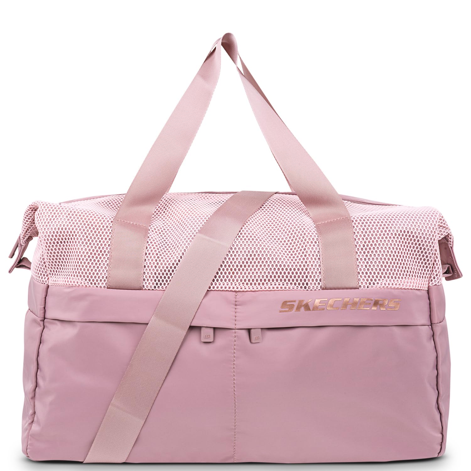 Skechers - Bolsa Deporte Unisex Fw21 Versátil para Gimnasio Viaje Mujer Y Hombre Resistente Espaciosa Ideal para Piscina Y Fin De Semana, Woodrose