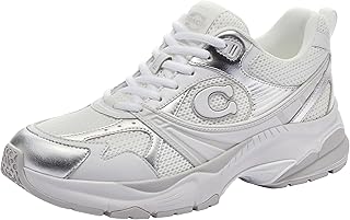 COACH Womens Metallic Mesh Sneaker