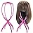obeoby Wig Stand, Portable Wig Holder Wig Head Stand for All Wigs Travel Wig (pink (2pack))