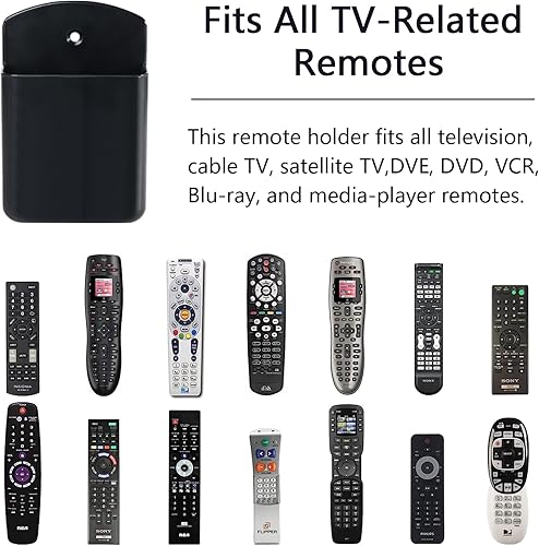 Miniatura 3 de Soporte de pared para control remoto, 2 piezas, soporte para controlador de TV, soporte remoto autoadhesivo, soporte para bolígrafo de pared,