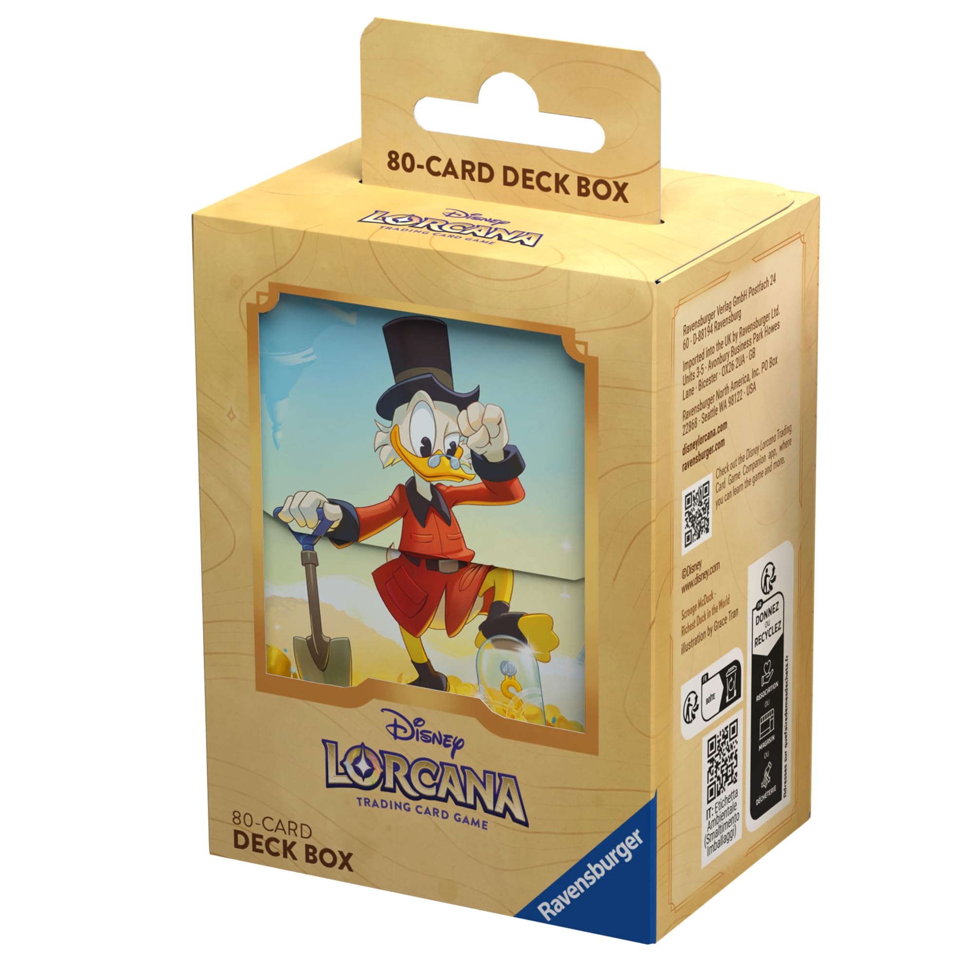 Ravensburger Disney Lorcana Tcg: Into The Inklands - Scrooge Mcduck - Deck Case