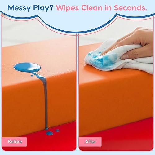 Miniatura 8 de Bloques de Escalada de Espuma Captivantes No Tóxicos para Niños Pequeños – Juego de Juego Suave de 6 Piezas para Habilidades Motoras, Gateo