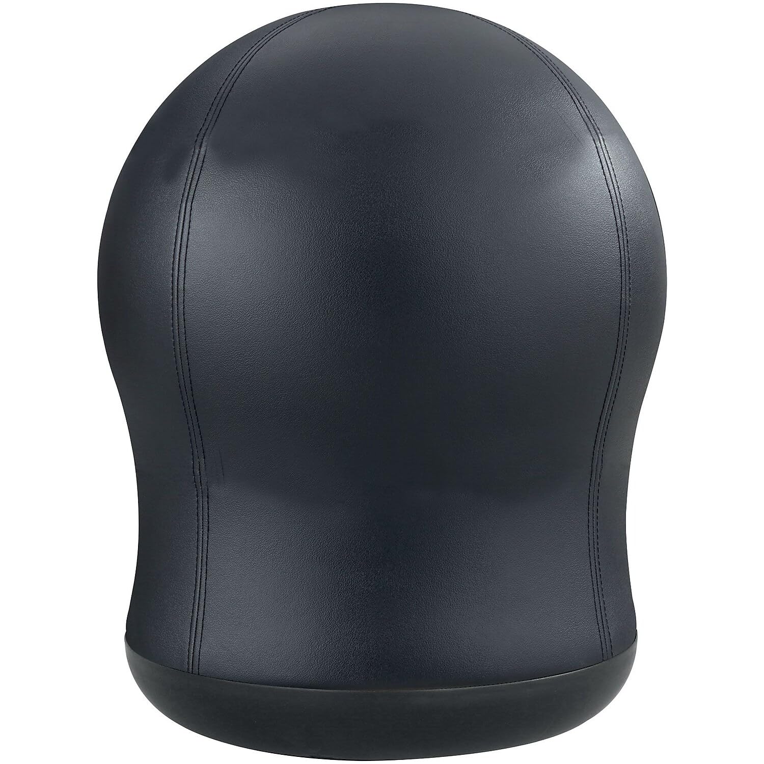 Zenergy Swivel Ball Chair by Safco – 23"H, 360-Degree Turn, Alloy Steel, Black Vinyl, Model 4760BV
