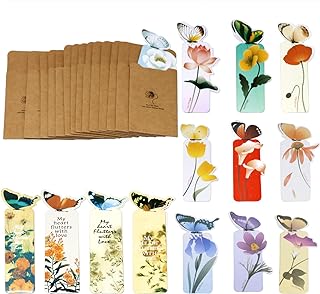 Honbay 28PCS Cute Butterfly Bookmark Paper Butterfly Book Page Markers for Students Reading Present Office Stationery or Classroom Gifts (14 Styles)