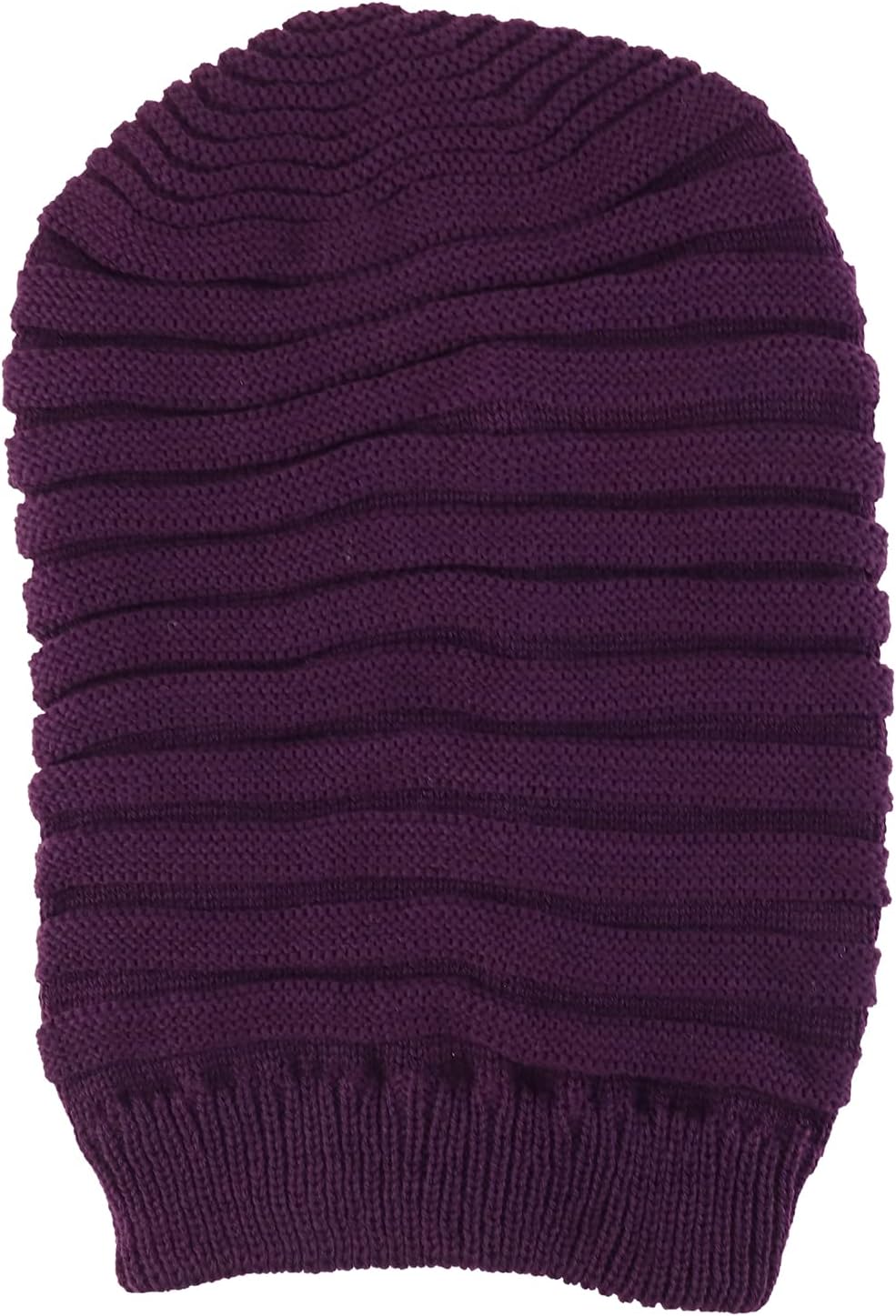 Armycrew Dreadlock Deep Crown Ribbed Long Knit Rasta Beanie - Image 2