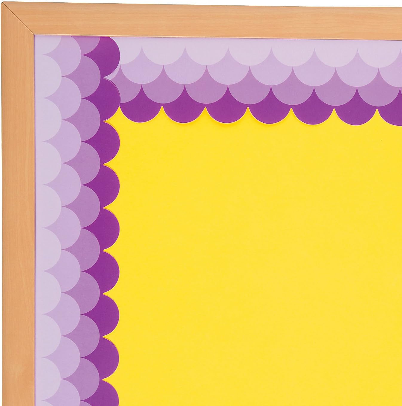 Fish Scale Purple Scalloped Bulletin Board Borders