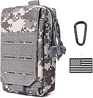 Vista 9 de Bolsa táctica Molle bolsa militar para hombres al aire libre bolsa de herramientas EDC bolsa de herramientas utilitario organizador chaleco paquete
