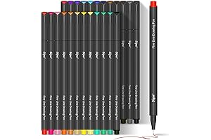 Sipa 24-Pack Premium Fine Tip Felt Tip Coloring Pens