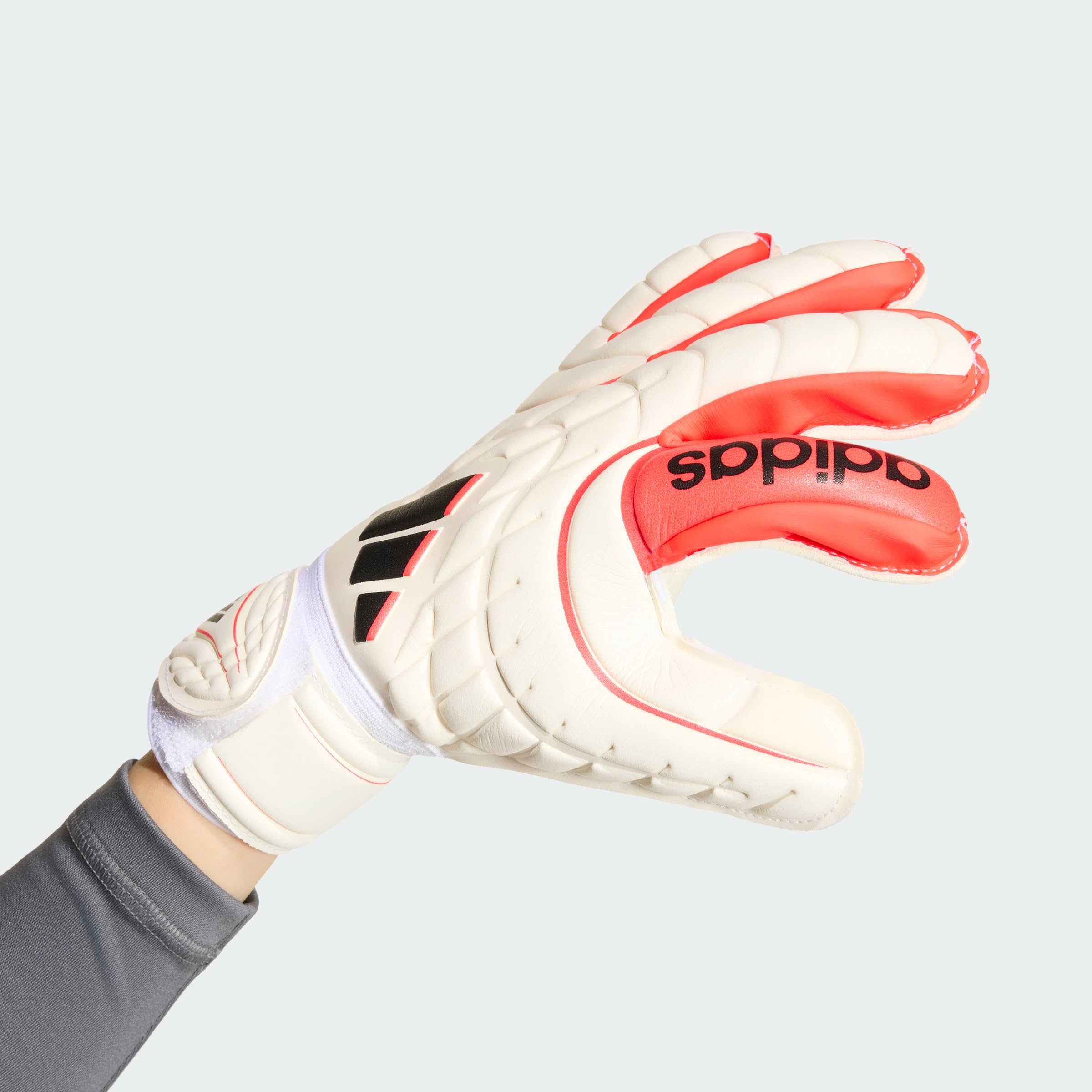 Adidas Copa Goalkeeper Glove Match FINGERSAVE Junior, White/Lucid Red/Black