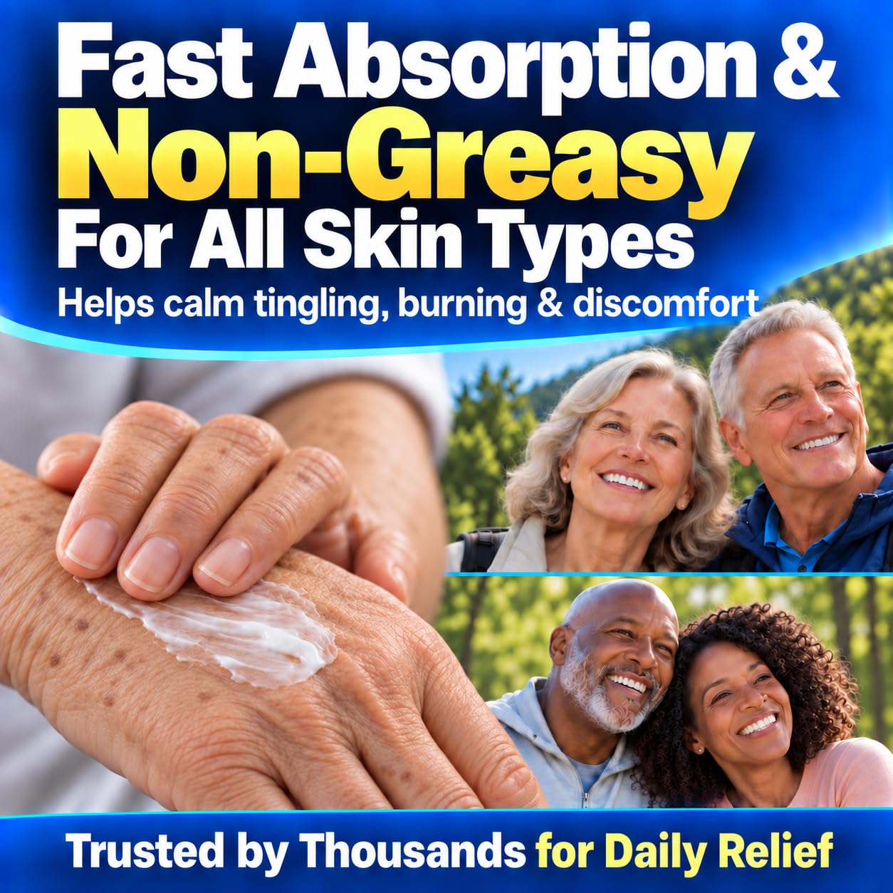 Neuropathy Cream – XL 8 oz – Maximum Strength Nerve Relief Cream for Feet Hands Legs Toes – Menthol 3.7% + Magnesium Chloride 2.0% – Fast-Acting Soothing Relief – Super Value 8 oz — Amazon image 8