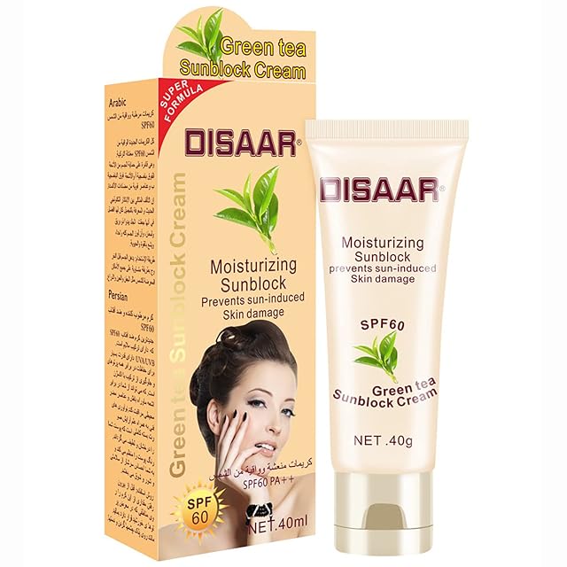 DISAAR BEAUTY Sunblock Cream Refreshing Sunscreen Face Neck Arms Skin Damage SPF 60 90 PA UVA UVB Protection