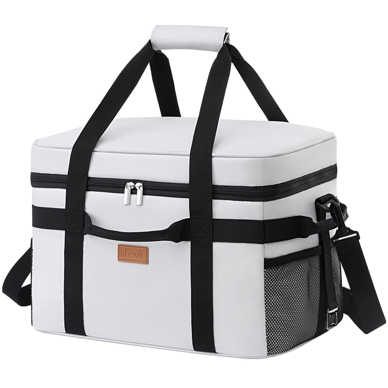 ICE N COLD Insulated Cooler Bag - Large 35 Lbs Capacity (Pack Of 1) | Lightweight, Soft, Collapsible | Ideal For Groceries, Camping, Hiking, Beach, Travel