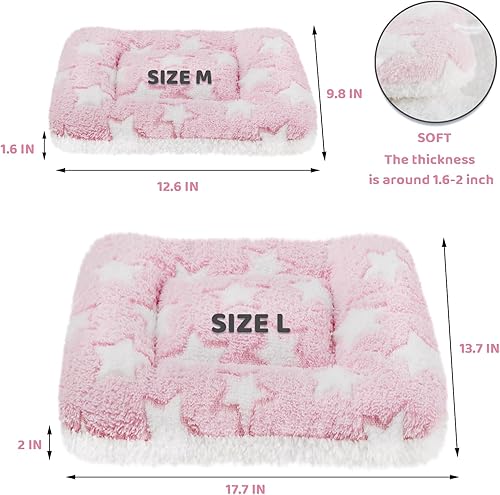 Miniatura 24 de Amakunft 2 alfombrillas lavables para cama de conejillo de indias, almohadilla de invierno de conejo para interiores, colchones cálidos para cama