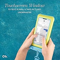 Vista 3 de Case-Mate Funda impermeable IP68 para teléfono – Funda flotante impermeable con cordón cruzado – Esenciales de viaje para playa y cruceros