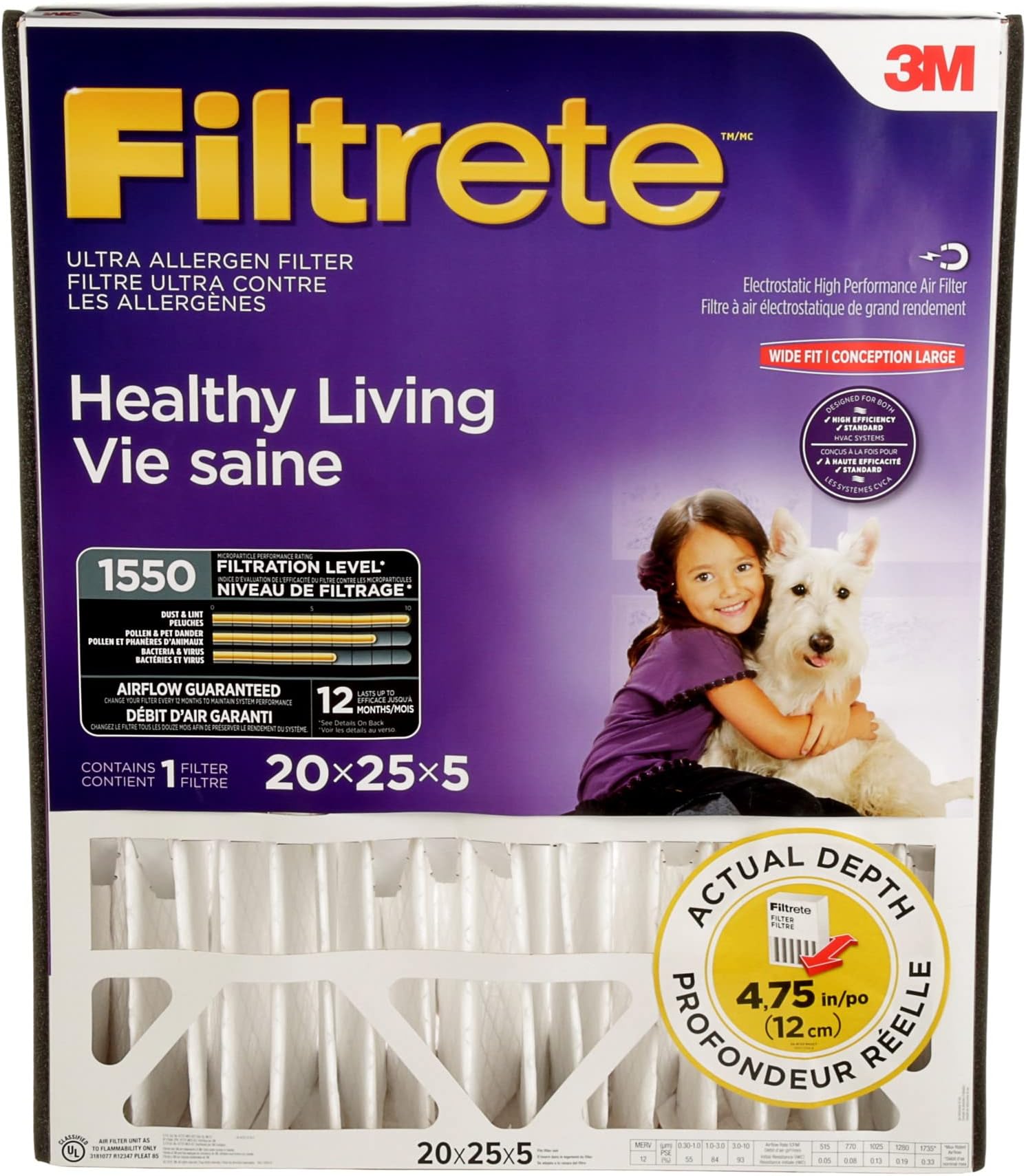 Lennox Healthy Climate 20 x 25 x 5 Part X6673 MERV 11 Model HCF 2011