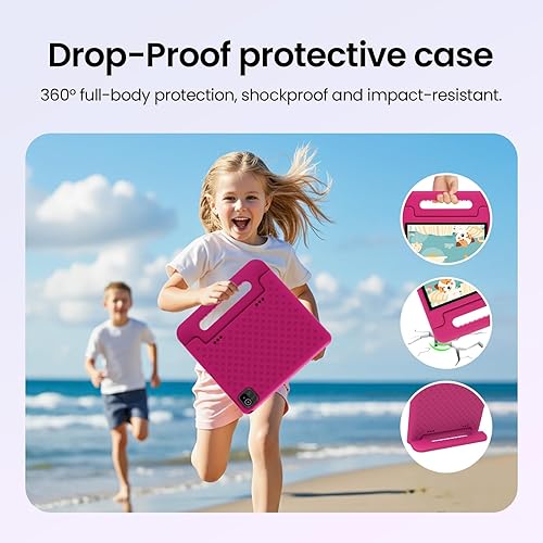 Miniatura 5 de ApoloSignage 2025 Android 15 Tablet para niños, pantalla HD de 10 pulgadas, procesador Octa-Core, 8 GB RAM, 64 GB ROM (expandible a 1 TB), con