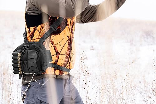 Miniatura 6 de 6 paquetes de 6 carcasas redondas  Soporte de carcasa de Buttstock  1220 Ga portatarjetas lateral para cartucho de escopeta de rifle  con gancho y