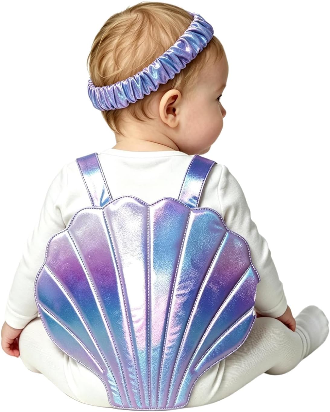 Choomomo Baby One-Piece Seashell Leotard with Flower Headband