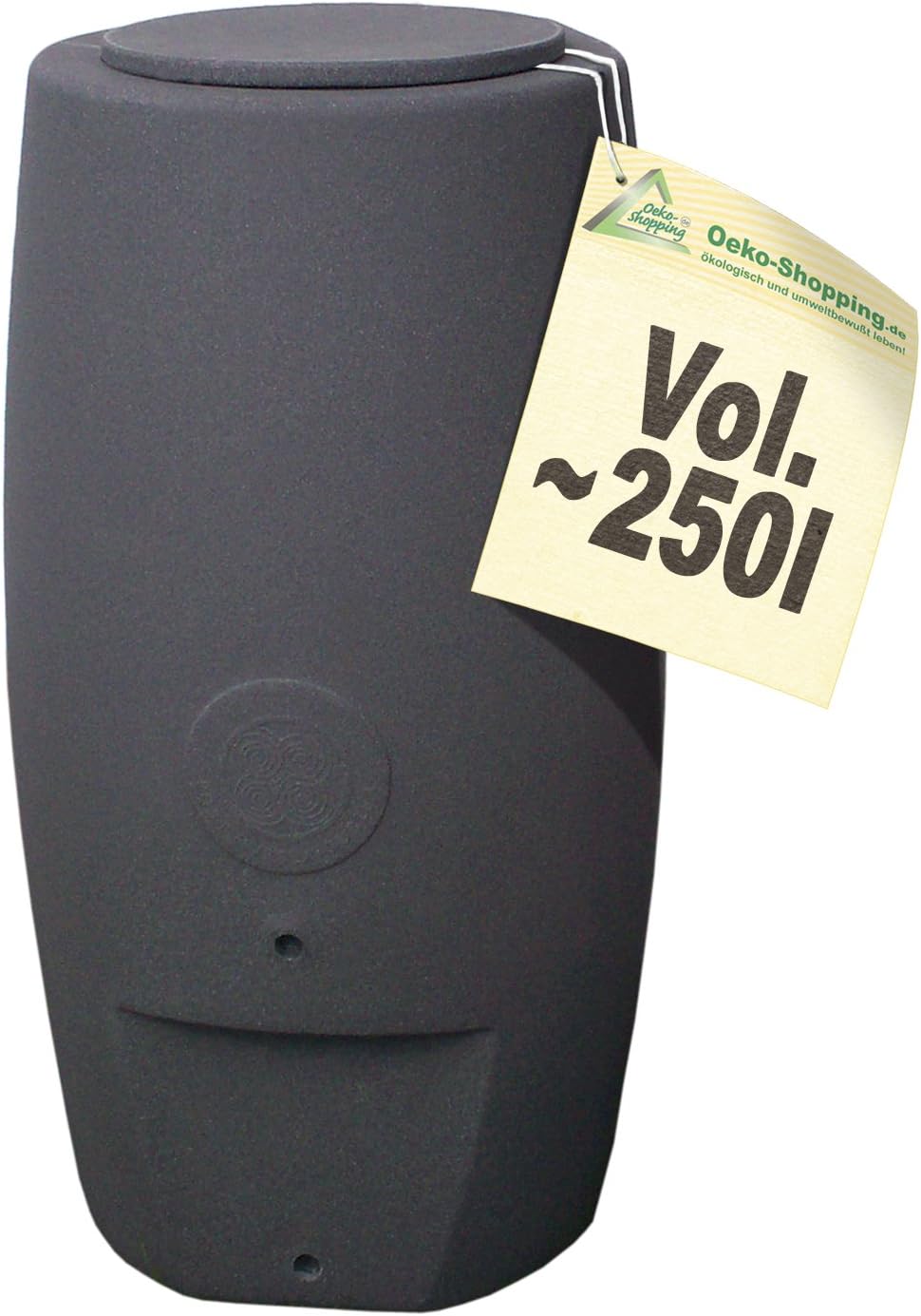 Rain Barrel Column 250 L Anthracite / Rain Barrel / Rain Storage / Rain