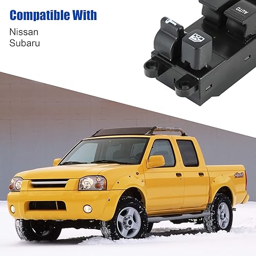 Miniatura 5 de Interruptor maestro de elevalunas eléctrico compatible con Nissan Altima 98 99 Sentra 00-04 Frontier Xterra Subaru Legacy Outback 03-06 Baja