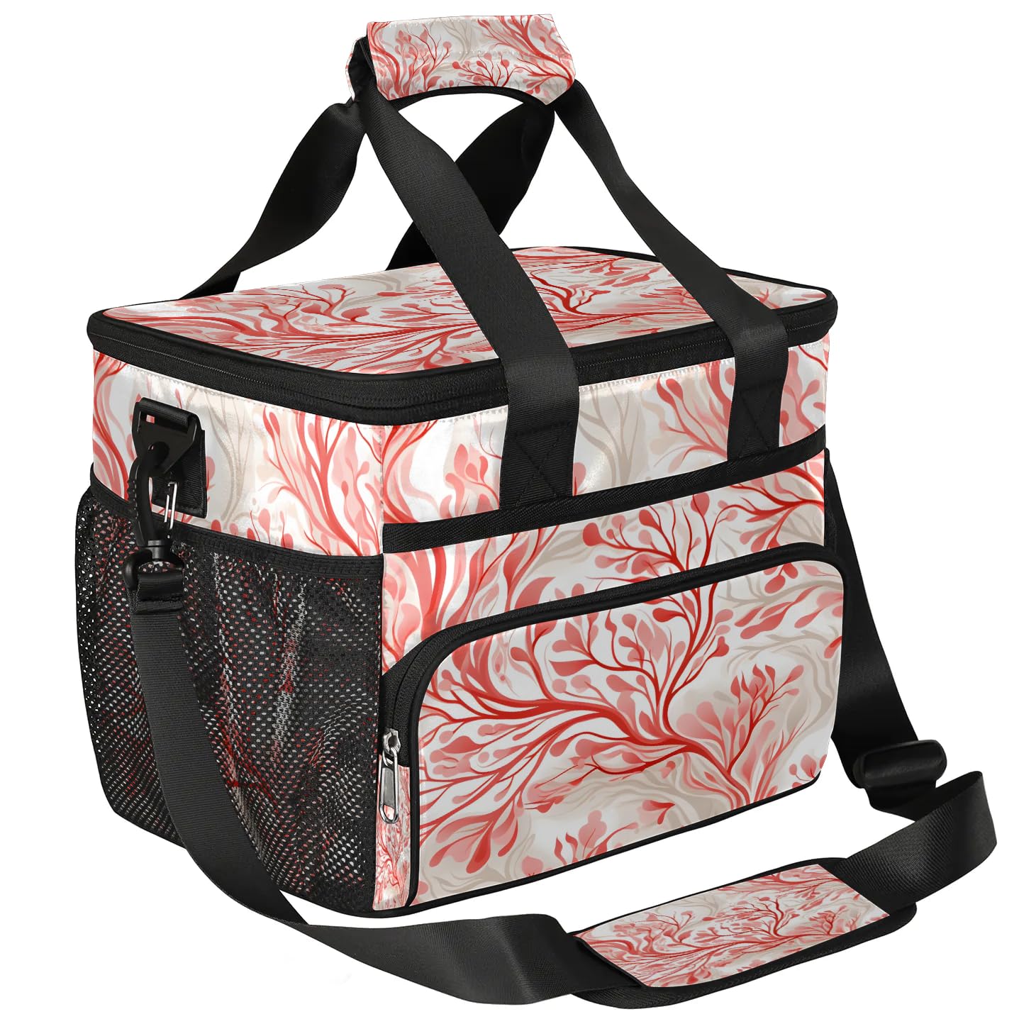 Lunch Box for Men Heavy Duty Insulated Lunch Bag for Women Abstract Floral Lunchbox for Adults Lunch Cooler