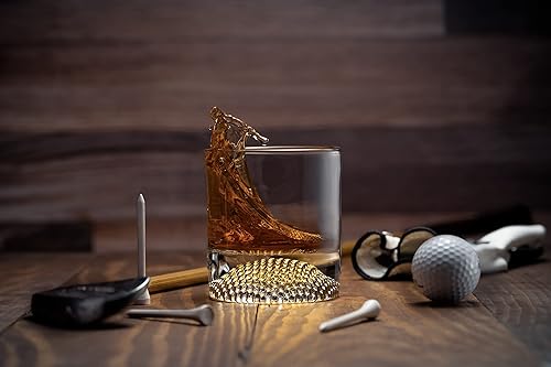 Miniatura 5 de The Wine Savant - Juego de 4 vasos de whisky de bola de golf con forma de bola de golf, piedras de whisky de acero inoxidable, 8 onzas por The Wine