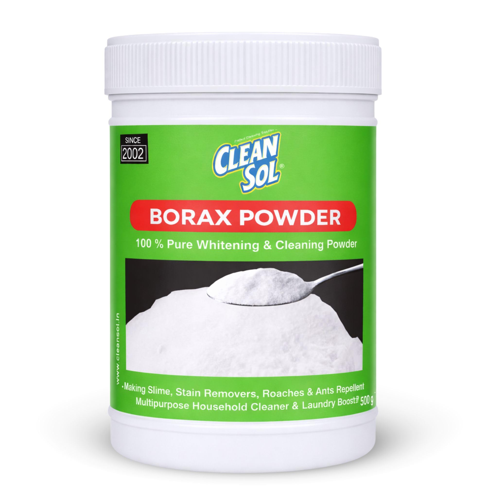 Cleansol Borax Powder 500 g | Multipurpose Cleaning Powder & Laundry Booster | Detergent Enhancer, Stain Removal & Slime Making Use-image-25