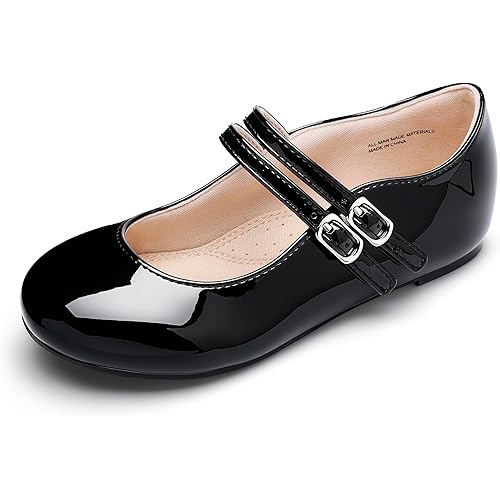 MIXIN Girls Dress Shoes Mary Jane Shoes for Girl Ballet Flats Back to School Princess Wedding Shoes
