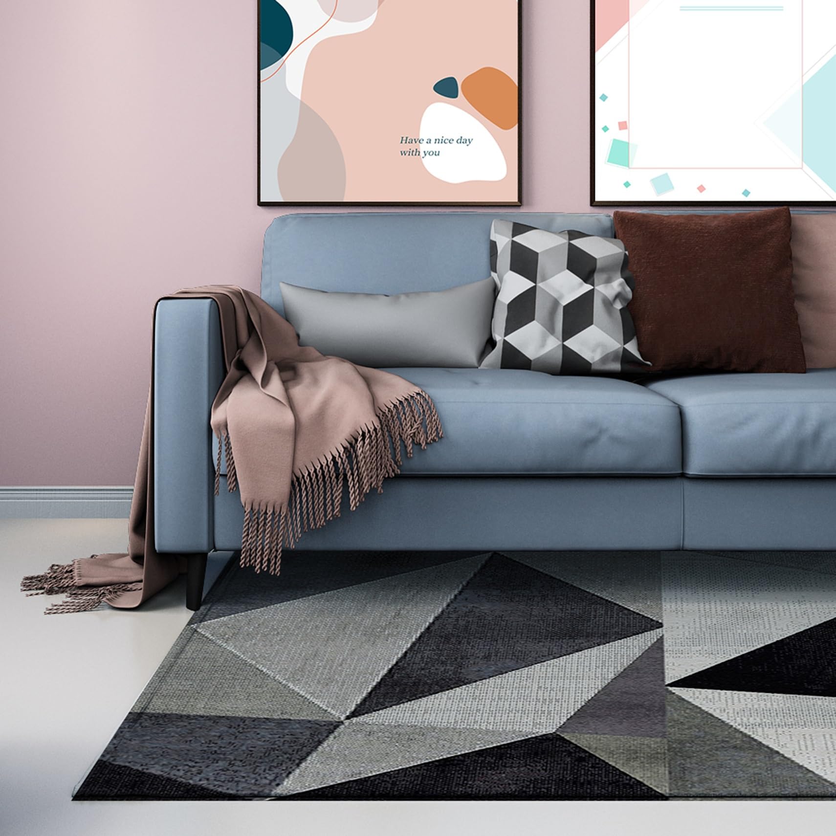 Dywaniki Dywanowe 80 x 125 cm Lekki, Zmywalny I Antypoślizgowy, Niestandardowej Długości Antypoślizgowy Dywanik, Zmywalny Dywanik Do Kuchni, Holu, Pralni, A