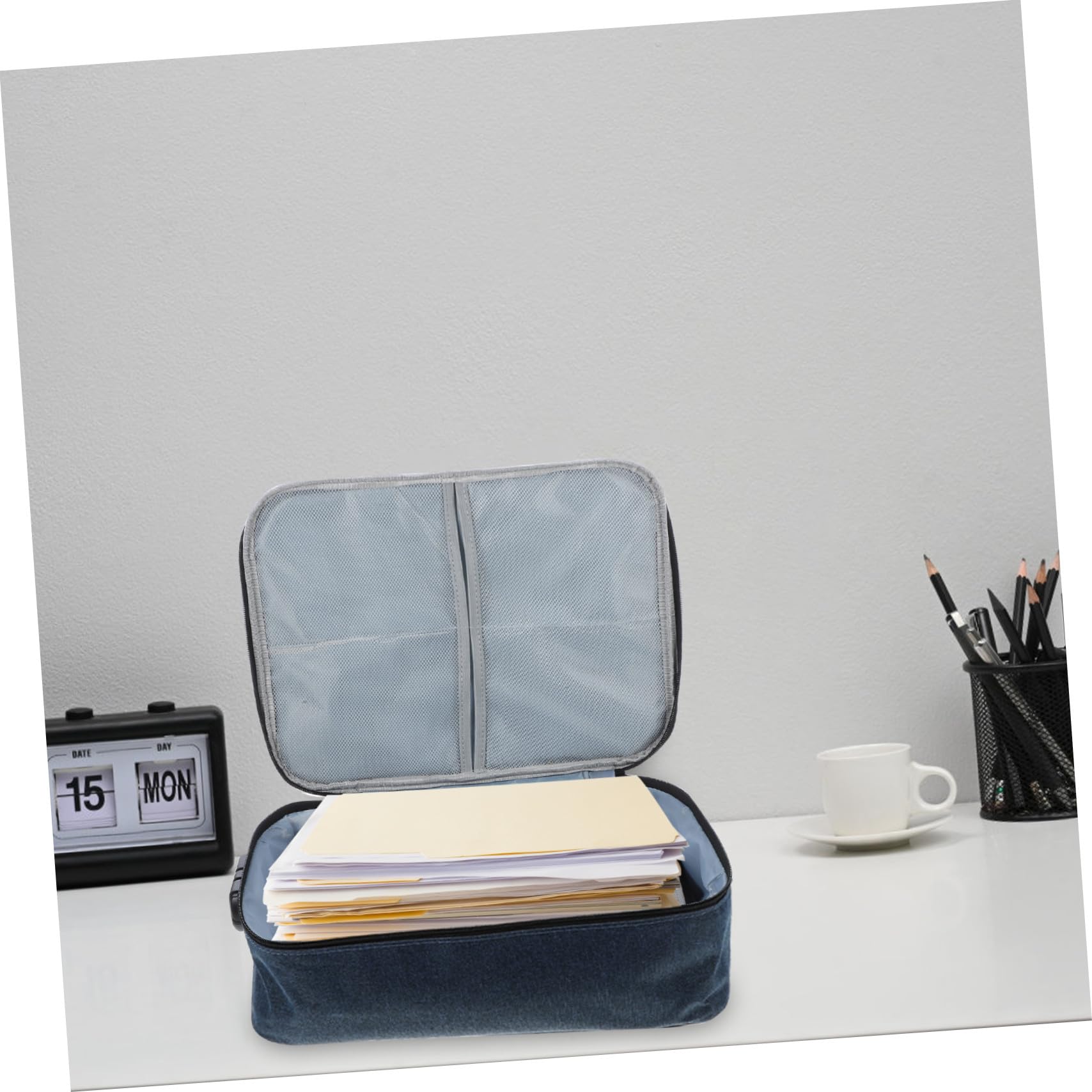Healeved Organizzatore di Documenti di Viaggio Multistrato Serratura a Combinazione, Custodia Portadocumenti Grande Oxford Resistente per Archiviazione Sicura e Trasporto Ufficio e Viaggi