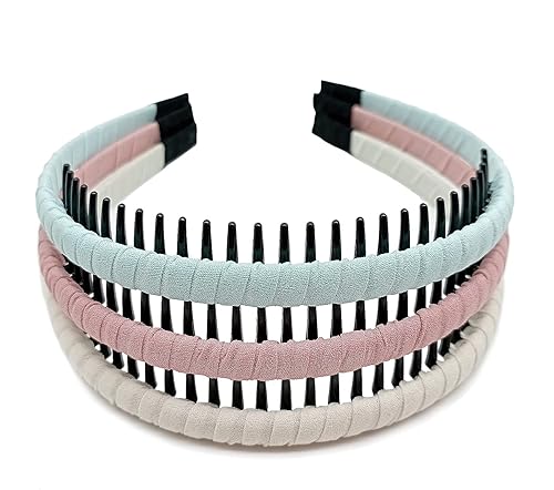 Diadema para el cabello para mujer bandas de plástico para el cabello diademas de moda con dientes banda deportiva antideslizante aro para la cabeza