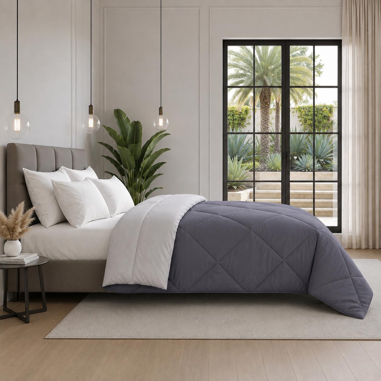 Monte Carlo Double Comforter - Lightweight & Reversible -4