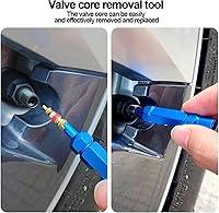 Vista 6 de Medsuo Kit de herramientas de extracción de núcleo de válvula de bicicleta, herramienta universal de reparación de núcleo de válvula de automóvil