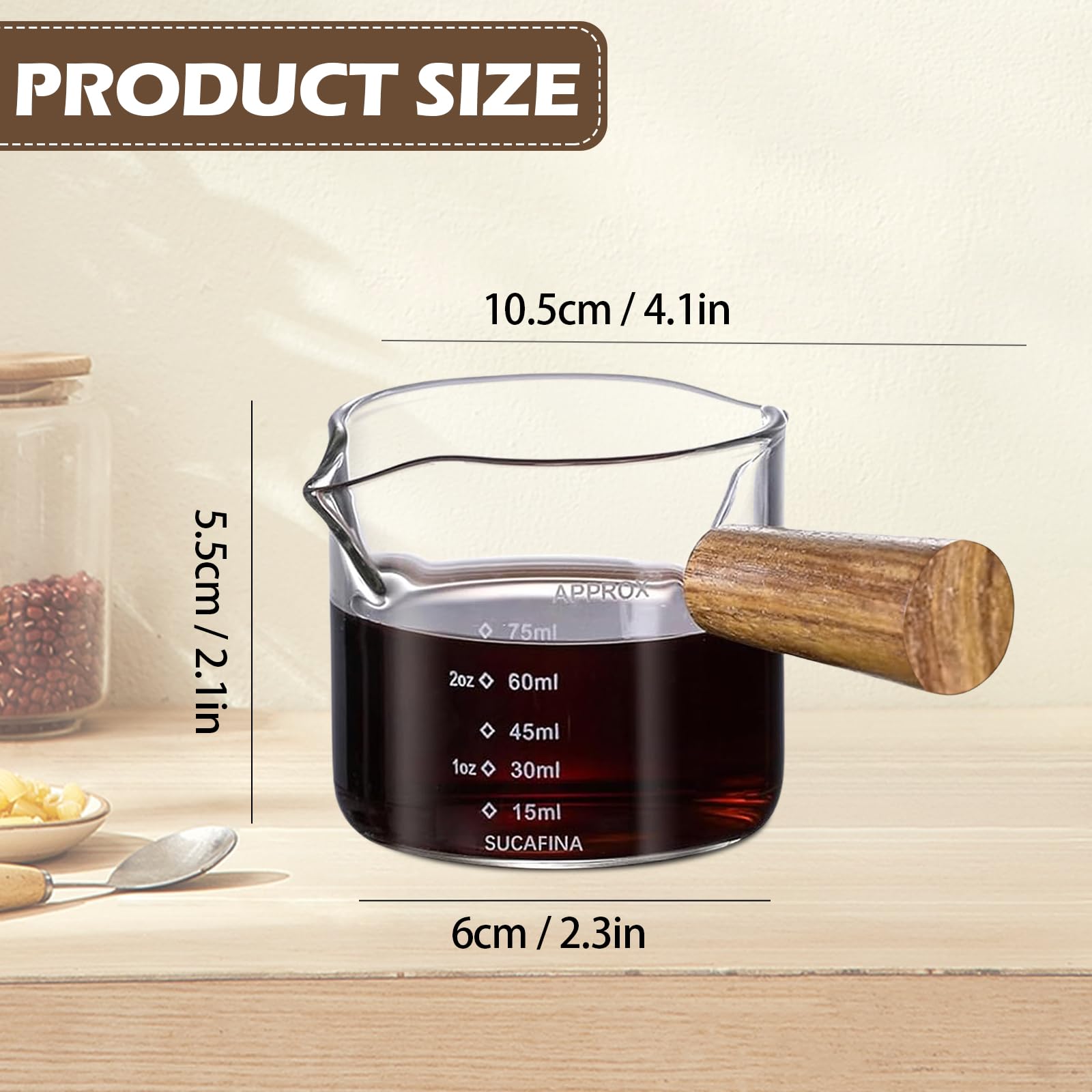 DIYJEP Lot De 2 Tasses à Expresso Avec 2 Cuillères à Café En