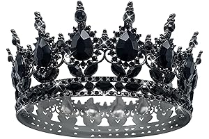 Queen Crown Rhinestone Wedding Crowns and Tiaras for Women Costume Party Hair...