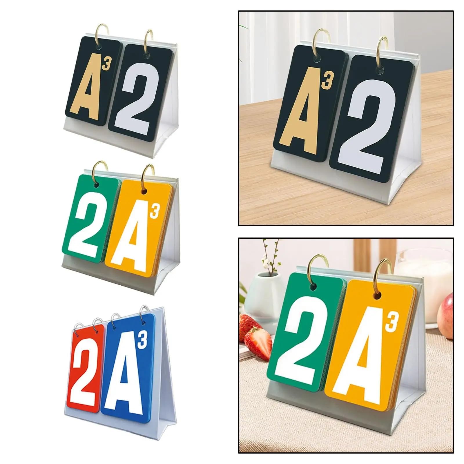 Scoreboard Flip Scoreboard, Punktezähler for Kartennummern Professionelle manuelle Score Flip Cards, Score Flipper,Anzeigetafel