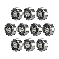 Vista 8 de MR106-2RS 10 UNIDADES de Rodamiento de Bolas de Ranura Profunda 6×10×3mm Rodamiento de Goma Azul Sellado Doble Acero Cromo P0 Z2 para Impresora