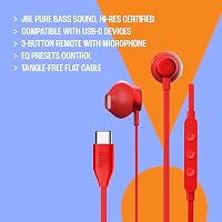 Căști cu fir JBL Tune 305C negre, cu conector USB-C, microfon și sunet Pure Bass 4