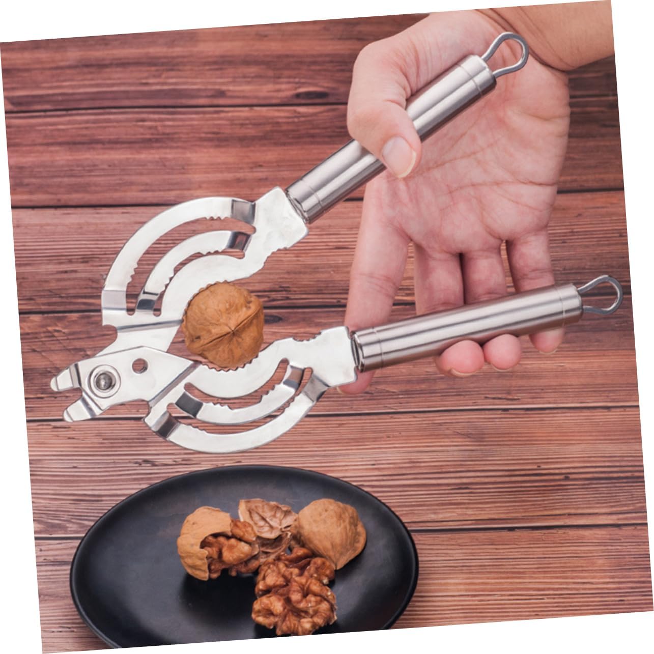 Stainless Steel Fixed Bottle Opener Key Chain Jar Opener Beer Can Lid Remover for Home Bar